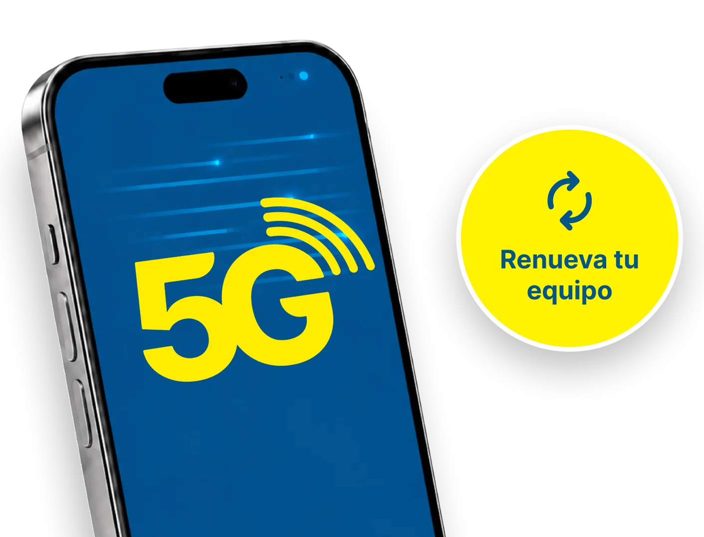 Celular 5G con bot&oacute;n Renueva tu equipo